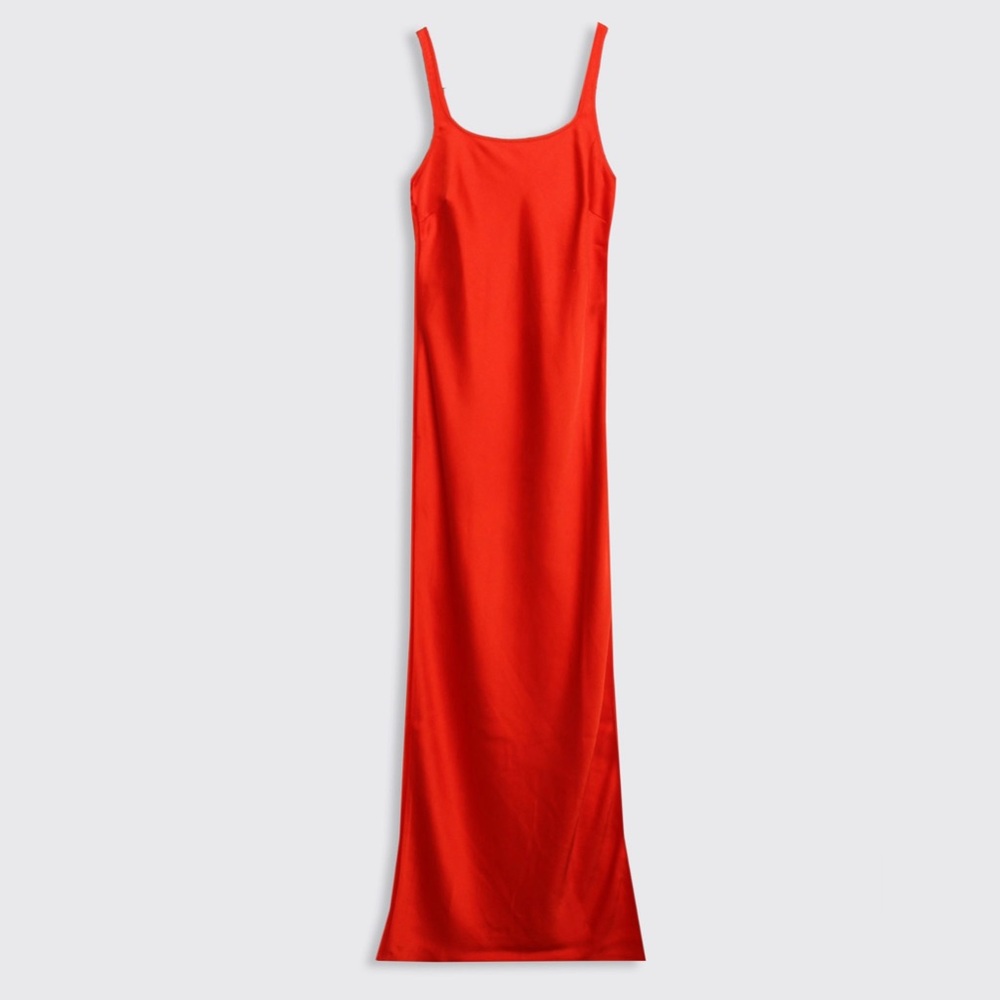 SAMSOE Vibrant orange Maxi Dress
